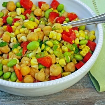 Sautéed Chicks Pea & Corn Salad